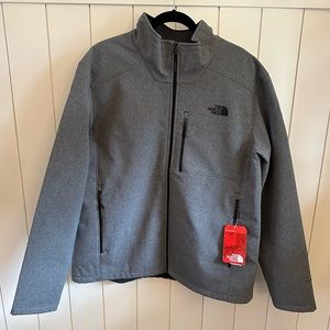 NWT The North Face Apex Barrier Soft Shell Men’s Grey Jacket - Size XL